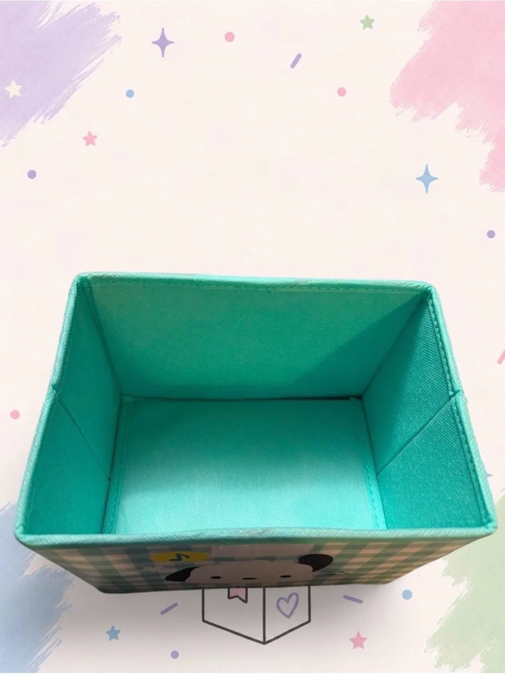 Pochacco Green Gingham Storage Box